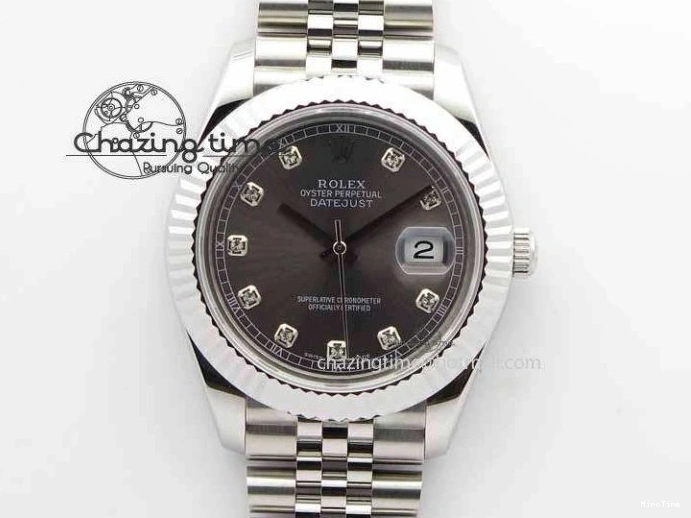 MiroTime 0326 DateJust II 41mm BP Maker Best Edition Gray Diamonds Dial On New Version Jubilee Bracelet A Breathable 3626